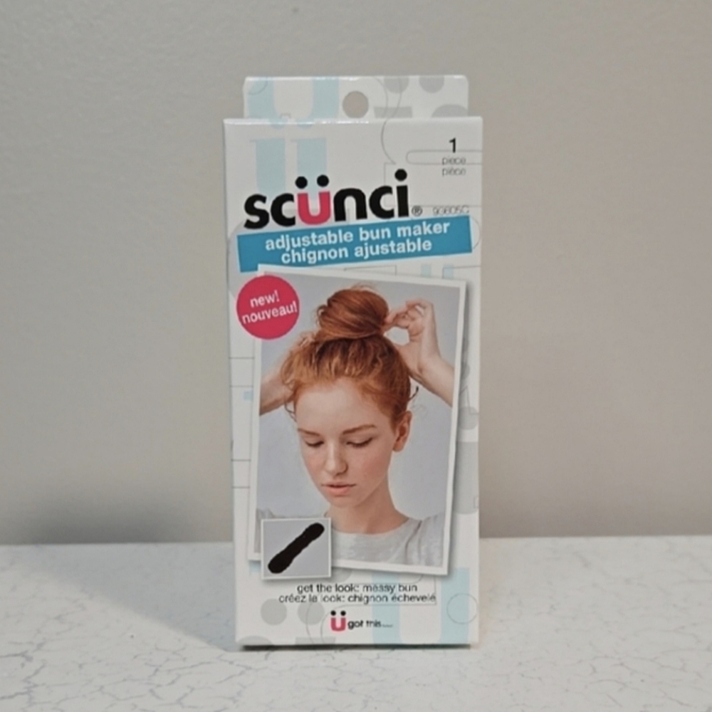 🆓️ W/ $55 Purchase! Scunci Adjustable Bun Maker ~ NWT
